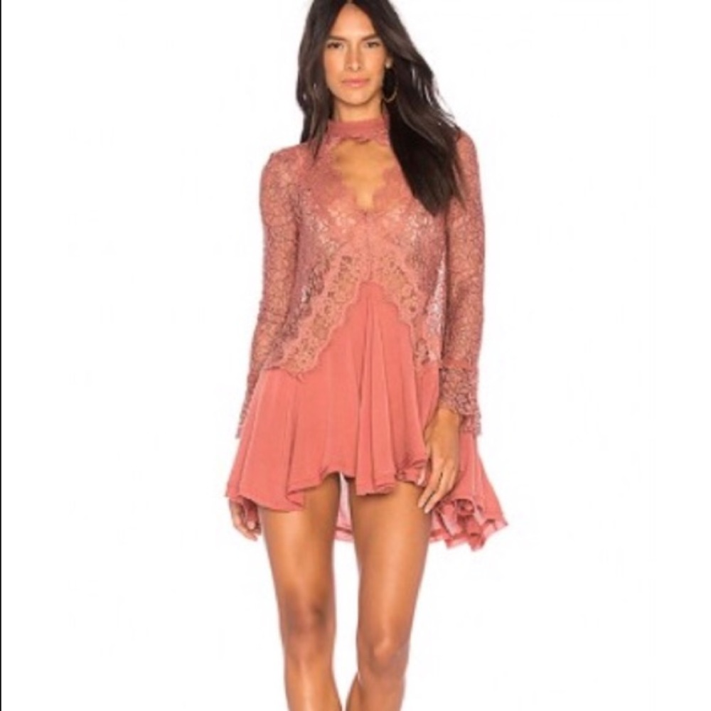 NWT Free People mauve flowly Shirt